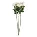 Vickerman 606940 - 27" White Rose Stem Pk/3 (FA190811) Home Office Flowers with Stems
