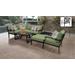 kathy ireland Homes & Gardens Madison Ave. 8 Piece Outdoor Aluminum Patio Furniture Set 08n in Forest - TK Classics Madison-08N-Cilantro