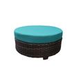 kathy ireland Homes & Gardens River Brook Round Coffee Table in Aqua - TK Classics Ki043B-Ctrnd-Aruba