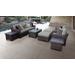 kathy ireland Homes & Gardens River Brook 10 Piece Outdoor Wicker Patio Furniture Set 10c in Slate - TK Classics River-10C-Grey