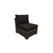 kathy ireland Homes & Gardens River Brook Armless Sofa in Onyx - TK Classics Ki043B-As-Black