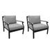 Madison Ave. Club Chair in Slate (Set of 2) - TK Classics Ki062B-Cc-Db-Grey