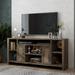 Greyleigh™ Columbia 74-inch TV Stand Console for TVs up to 85 inches, No Assembly Required Wood in Brown | 33.5 H in | Wayfair