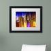 Trademark Fine Art 'Urban Stretch NYC VII' Framed Photographic Print Canvas | 16 H x 20 W x 0.5 D in | Wayfair PH0180-B1620MF