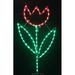 Lori's Lighted D'Lites Large Tulip Spring Holiday Lighted Display Metal in Green/Red | 45 H x 21 W in | Wayfair 902-LGT