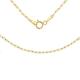 CARISSIMA Gold Women's 9 ct Yellow Gold 0.9 mm Flat Rambo Chain Necklace of Length 41 cm/16 Inch