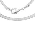 Tuscany Silver Women's Sterling Silver 3.1 mm Flat Snake Chain Necklace of Length 41 cm/16 Inch