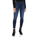 7 For All Mankind Damen The Crop Skinny Jeans, Blau (Dark Blue UF), 27W / 28L