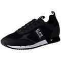 Ea7 Mens B&w Mesh Run Running Style Trainers Black 7 UK