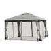 Garden Winds Windsor Gazebo Replacement Canopy Fabric in Gray | 40 H x 153 W x 127 D in | Wayfair LCM1202STSTO