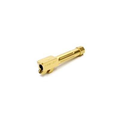 Agency Arms Mid Line Match Grade Drop-In Barrel Threaded/Fluted Glock 26 Gold Titanium Nitride MLG26T/FTiN