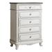 One Allium Way® Ted 5 Drawer Chest Wood in Brown/White | 48 H x 33 W x 18 D in | Wayfair 916D46A0287C4D52BBDF41DE4D3CEF36