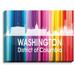 DiaNoche Designs City II Washington DC by Angelina Vick Graphic Art on Wrapped Canvas in Blue/Green/Indigo | 11 H x 14 W x 1 D in | Wayfair