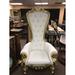 Club Chair - Astoria Grand Kyrie 92.71Cm Wide Club Chair Faux Leather/Leather in White | 68.14 H x 36.5 W x 29 D in | Wayfair
