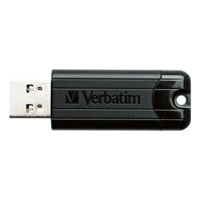 Verbatim USB-Stick »Pin Stripe 128 GB« schwarz, 5.5x0.7x1.9 cm