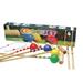 Londero 4 Player Children's Croquet Set w/ Carrying Case Solid Wood in Brown | 24 H x 1.5 W x 5 D in | Wayfair 10-06204