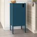 Mercury Row® Houghtaling 1 Door Square Accent Cabinet Wood in Blue | 35.039 H x 15.748 W x 15.748 D in | Wayfair DC9210932AB24858A122CDEA69897D8C