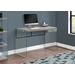 "Computer Desk / Home Office / Laptop / Storage Drawers / 48""L / Work / Tempered Glass / Laminate / Grey / Clear / Contemporary / Modern - Monarch Specialties I 7445"