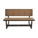 Lifetime Metal Convertible Outdoor Bench Metal in Brown | 18.8 H x 55.5 W x 48.5 D in | Wayfair 60139