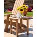 Rosecliff Heights Anika Plastic Outdoor Side Table Plastic in Brown | 15.75 H x 17.75 W x 17.75 D in | Wayfair 9C6F25FB1B5E452D91014ECDD0F2565B