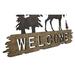 Loon Peak® Cut-Out Welcome Moose Wall Décor in Brown/White | 12.5 H x 20 W in | Wayfair D365E80921174FF884831E1C7492D8E2