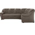 Cavadore Ecksofa Bensil mit Federkern / Polsterecke mit Bettfunktion / 265 x 94 x 215 / Lederoptik Hellbraun