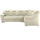 Cavadore Ecksofa Bensil mit Federkern / Polsterecke mit Bettfunktion / 265 x 94 x 215 / Lederoptik Creme