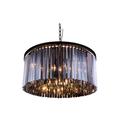 Elegant Lighting Sydney 31 Inch 8 Light Chandelier - 1208D31MB-SS/RC