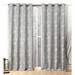 Nicole Miller Turion Floral Room Darkening Blackout Grommet Top Curtain Panel Pair Polyester in Gray | 84 H in | Wayfair EN7029-01 2-84G