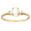 Citerna 9 ct Yellow and White Gold Pearl Birth Stone Ring - Size M