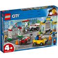 LEGO 60232 City Town Garage Center Cars Set, with 3 Cars and 4 Minifigures, Toys for Kids 4 Years Old