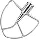 Replacement parts,Stainless steel Flat Beater Attachment,compatible with Kitchenaid 6Qt，7 Qt and 8 Quart Stand Mixers(KP26M1, KP26M1XFQ,KSM7990, KSM7581,KSM8990ER0, KSM8990ES0, KSM8990NP0)