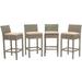 Conduit Bar Stool Outdoor Patio Wicker Rattan Set of 4 - East End Imports EEI-3602-LGR-BEI