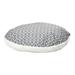 Quiet Time Defender Polyfill Round Dog Pillow, 41" L X 31" W X 12" H, Gray, Large, Gray / White