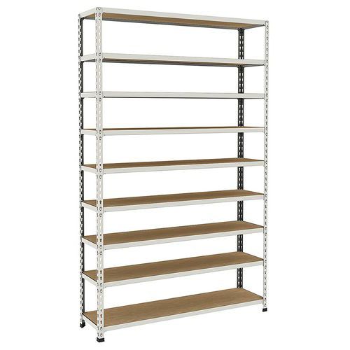 rayonnage d'archives rapid 2 1980x1220x305 9 tab gris