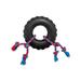 Toss & Tug Tire Dual Rope Dog Toy, Large, Black