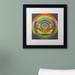 Trademark Fine Art 'Full Circle 2.0' Framed Painting Print Canvas | 16 H x 16 W x 0.5 D in | Wayfair MC0237-B1616MF