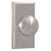 Weslock Impresa Passage Door Knob, Wood in Gray | 5 H x 2.5 W x 2.25 D in | Wayfair 03700ININSL20