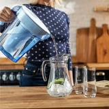 ZeroWater Ready-Pour Water Filter Pitcher in Blue | 10.65 H x 6.1 W x 10.75 D in | Wayfair ZP-007RP