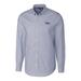 Men's Cutter & Buck Navy Tampa Bay Rays Big Tall Stretch Oxford Long Sleeve Button-Down Shirt