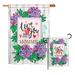 Breeze Decor Love You Lots Mommy Summer Mother's Day Impressions 2-Sided Polyester Flag Set in Green | 28 H x 18.5 W in | Wayfair
