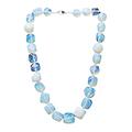 TreasureBay Chunky and Stylish 16mm Natural Opal Gemstone Necklace, Women's Gemstone Necklace