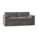 Duralee Whistler 75" Square Arm Sofa Bed Polyester in Gray | 32 H x 84 W x 38 D in | Wayfair WPG10-54-75Q.71071-15