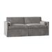 Duralee Whistler 75" Square Arm Sofa Bed Polyester in Gray | 32 H x 84 W x 38 D in | Wayfair WPG10-54-75Q.DV15862-248