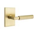 Emtek Privacy (Bed & Bath) Door Lever w/ Rosette | 4 H x 6 W x 2.06 D in | Wayfair 5212HECUS4RH