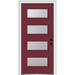 Verona Home Design 4-Lite Spotlight Painted Fiberglass Smooth Prehung Front Entry Door Metal | 32 W in | Wayfair ZZ346977L