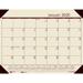 House of Doolittle Ecotones Compact Desk Calendar Pad Faux Leather in Brown | 0.3 H x 22 W x 17 D in | Wayfair 12443