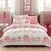 Redwood Rover Aaru Owl Comforter Set w/ Bed Sheets, Microfiber in White | Queen Comforter + 2 Shams + 3 Pillows + 2 Sheets | Wayfair