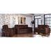 17 Stories Albinca 3 Piece Leather Living Room Set Genuine Leather in Brown | 34 H x 95 W x 40 D in | Wayfair Living Room Sets