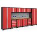 NewAge Products Bold Series 76.75" H x 156" W x 18" D 12 Piece Garage Storage Cabinet Set Steel in Red | 76.75 H x 156 W x 18 D in | Wayfair 51580